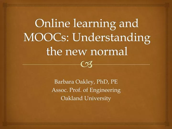 online learning and moocs understanding the new normal