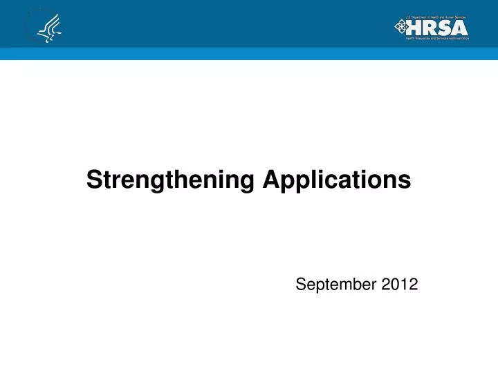 strengthening applications
