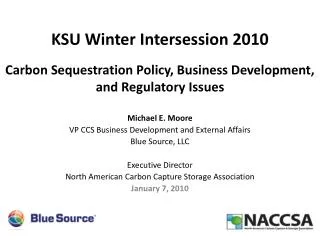 Carbon Sequestration Policy, Business Development, and Regulatory Issues