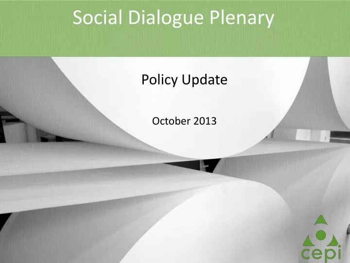 social dialogue plenary