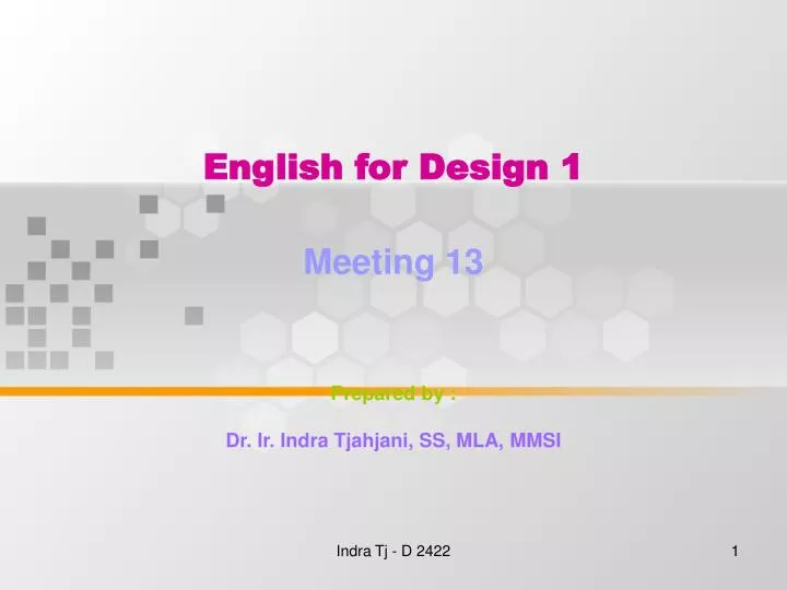 english for design 1