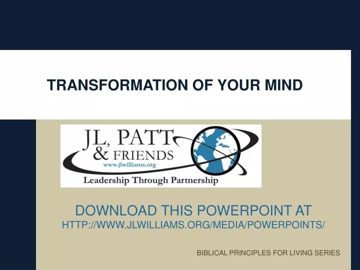 transformation of your mind