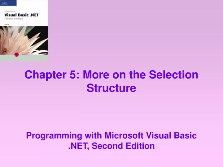 chapter 5 more on the selection structure