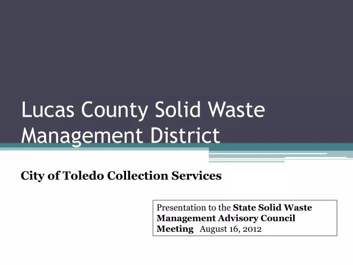 lucas county solid waste management district
