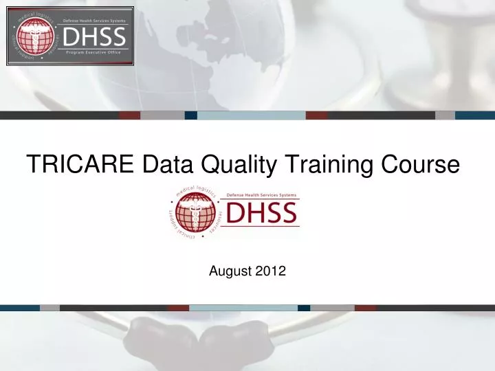 tricare data quality training course