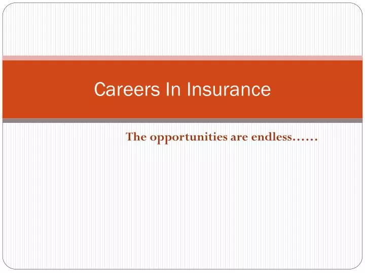 careers in insurance