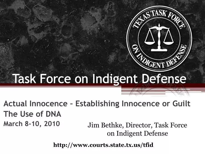 task force on indigent defense