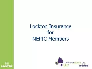 Lockton Insurance for NEPIC Members