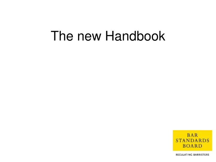 the new handbook