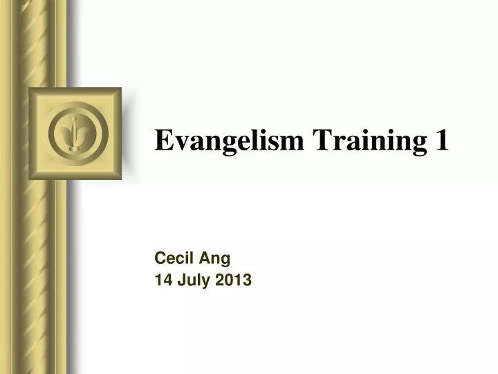 evangelism training 1