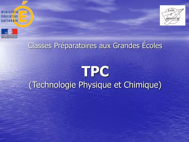 classes pr paratoires aux grandes coles tpc technologie physique et chimique