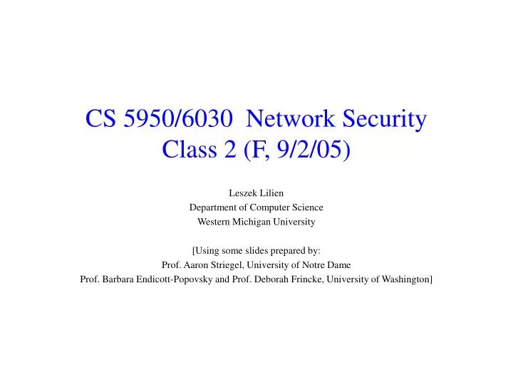 cs 5950 6030 network security class 2 f 9 2 05