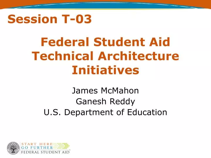 federal student aid technical architecture initiatives