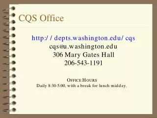 CQS Office