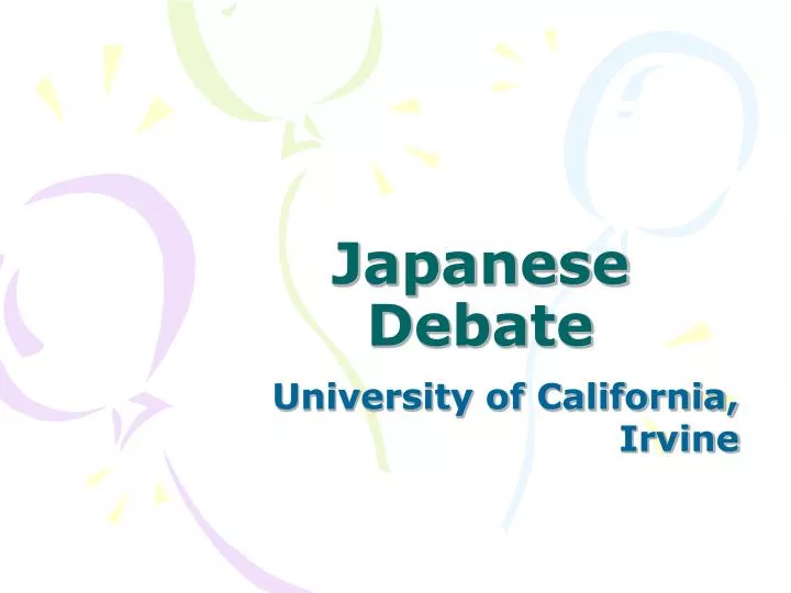 japanese debate