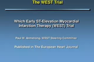 PPT - ST-Elevation Myocardial Infarction (STEMI) PowerPoint ...