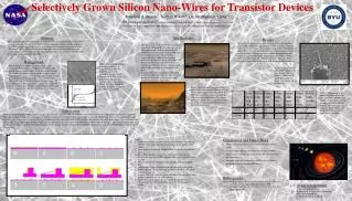 Selectively Grown Silicon Nano-Wires for Transistor Devices