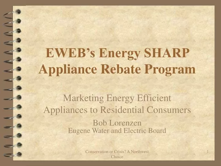 eweb s energy sharp appliance rebate program