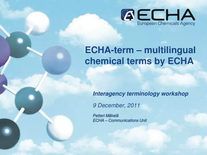 echa term multilingual chemical terms by echa