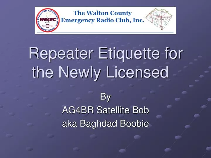 repeater etiquette for the newly licensed