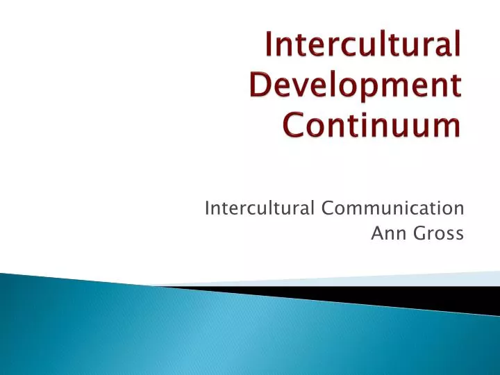 intercultural development continuum