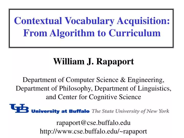 contextual vocabulary acquisition from algorithm to curriculum