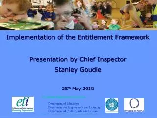 Implementation of the Entitlement Framework Presentation by Chief Inspector Stanley Goudie 25 th May 2010