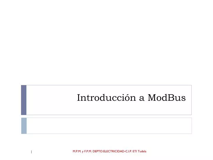 introducci n a modbus