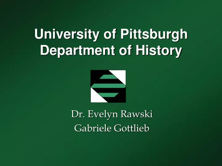 university of pittsburgh department of history