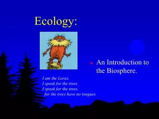 Ecology: