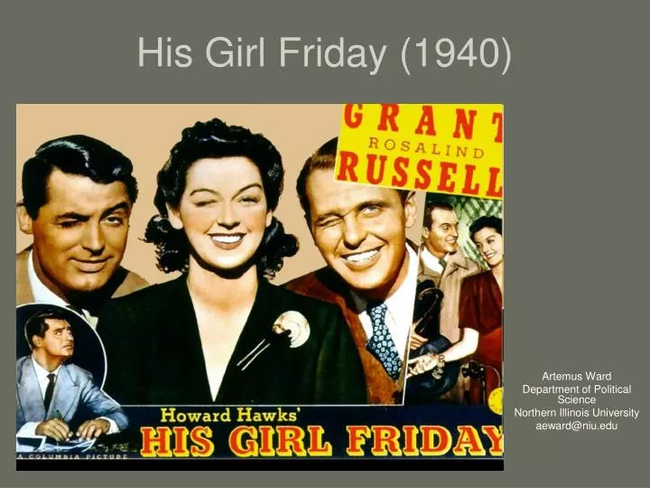 his girl friday 1940