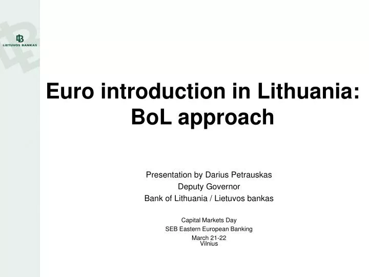 euro introduction in lithuania bol approach