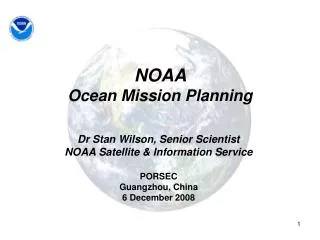 NOAA Ocean Mission Planning