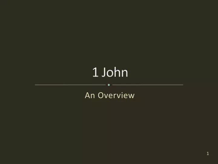 1 john