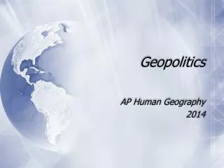 Geopolitics