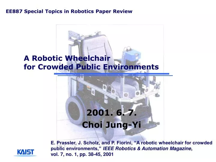 a robotic wheelchair for crowded public environments