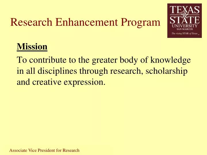 research enhancement program