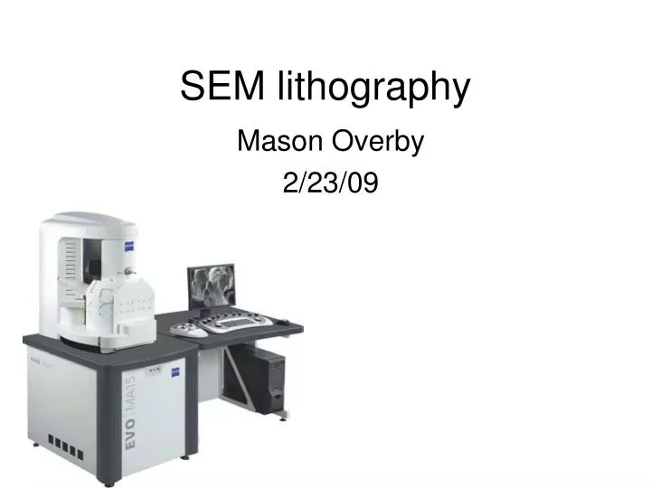 sem lithography