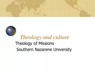Theology and culture