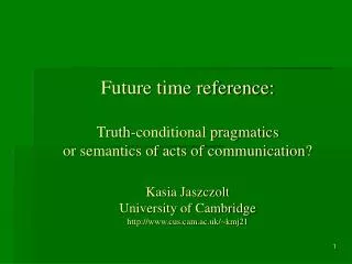 Temporality and tense in DRT (Kamp and Reyle 1993)