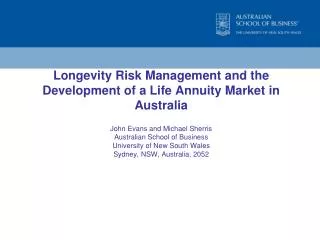Longevity risk