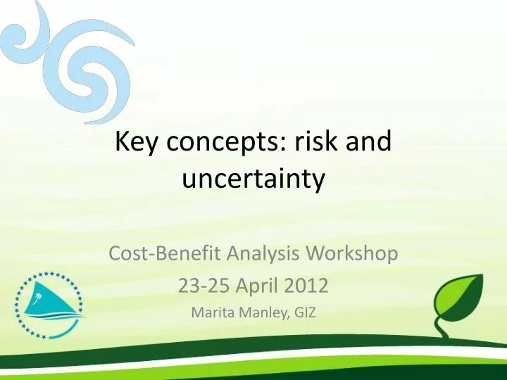 key concepts risk and uncertainty