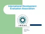 International Development Evaluation Association - slide 1