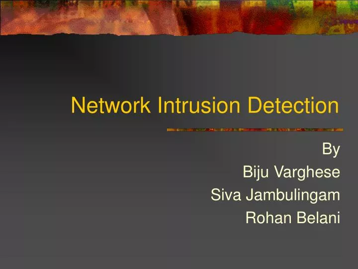 network intrusion detection