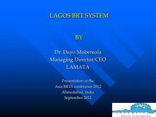 LAGOS BRT SYSTEM BY