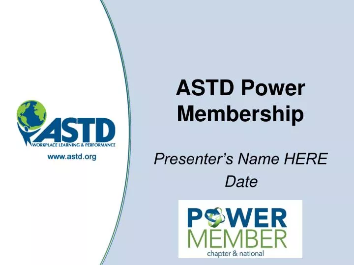 astd power membership
