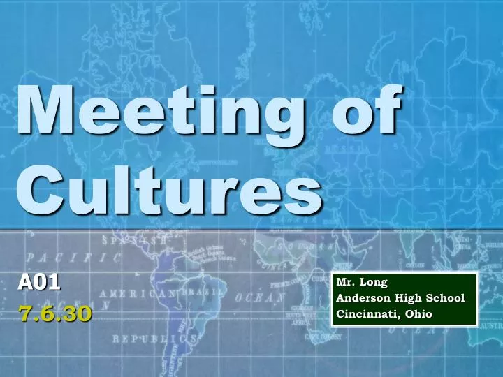 meeting of cultures