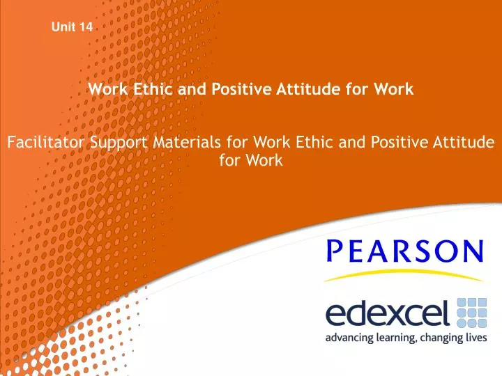 work ethic and positive attitude for work