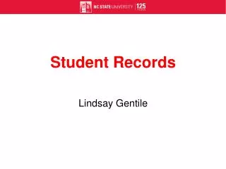 Student Records