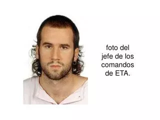 foto del jefe de los comandos de ETA.